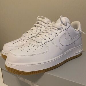 New with box Nike Air Force Ones White and Gum